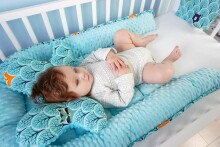 La bebe™ Minky+Cotton Babynest Set Art.106438 Stars Baby cocoon+blanket+pillow