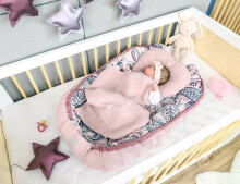 Baby Love Babynest Set  Art.106446  Retro Комплект гнездышко – кокон,одеялко,подушка