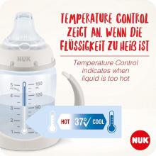 Nuk First Choice Disney Art.SK78 Mācību pudelīte un termokontroli ar silikona snīpīti, 150ml (6-18 mēn.)