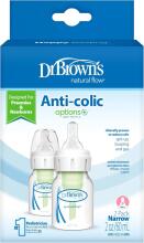 Dr. Brown’s Natural Flow® Options+™ PP Narrow Art.SB2200-P3 Preemie bottle for premature and newborn babies with a nipple, 60 ml,2 psc