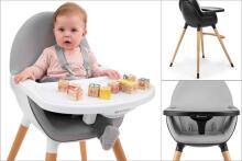 KinderKraft'18 Fini Black 2 in 1 Art.KKKFINIBLK0000 barošanas krēsls
