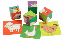 Кубики  Art.27483 Животные  (4 кубика)
