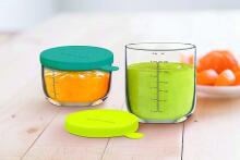 Beaba Portions Verre Art.912653 Dark Pink Контейнеры для еды с крышками,250мл