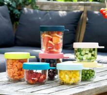 Beaba Portions Verre Art.912696  Набор стеклянных контейнеров для хранения