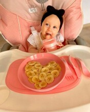 „Twistshake Click Mat Mini Art.78333 Pastel Pink“ neslystantis kilimėlis kūdikiams maitinti