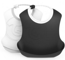 Twistshake Bib Art.78223 Pastel Grey