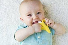 Baby Banana Toothbrush Banana Art.BR003B Blue  Зубная щетка-прорезыватель