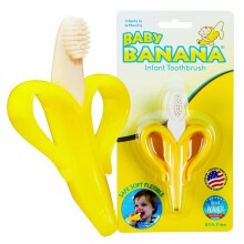 Baby Banana Toothbrush Banana Art.BR003B Blue  Zobu birste-graužamais