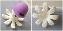 Mombella Octopus Teether Toy  Art.P8033-1 Lilac Прорезыватель для зубов Осьминог