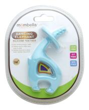 Mombella Elephant Teether Toy  Art.P8051 Blue  Силиконовый прорезыватель для зубов Слон