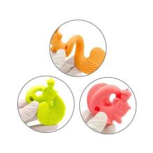 Mombella Squirrel Teether Toy  Art.P8061 Green  Silikona kožamā rotaļlieta Vāvere