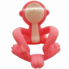 Mombella Monkey Teether Toy  Art.P8081  Pink  Силиконовый прорезыватель для зубов Обезьянка