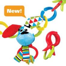 Yookidoo Clips Rattle N' Links Dog Art.40152 Piekarināma rotaļlieta ratiem/ autosēdeklim