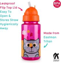 Tum Tum Watter Bottle Art.TT3013 Sporta krūzīte ar salmiņu 400 ml.