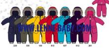 Lenne '19 Red 18308A/109  Утепленный слитный термо комбинезон для малышей