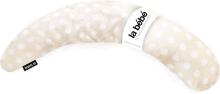 La Bebe™ Moon Maternity Pillow  Art.108058 White Dots  Большая подушка для беременных с наполнителем из Memory Foam (особенно мягкий и тихий наполнитель) 195cm