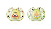 Tommee Tippee Art. 43335795 Fun Style Ortodontiskais silikona knupis 0-6mēn (2 gb.)