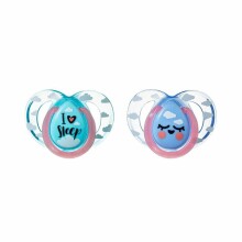 Tommee Tippee Art. 43336285 Night Time Silicone Soother 6 -18 m. (2pcs.)