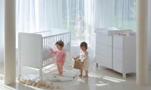 YappyKids Modern Art.108179 Light Grey Bērnu koka gultiņa