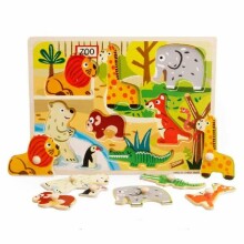 NOCENOTS - BebeBee Art.H26042 Attīstoša koka rotaļlieta puzzle