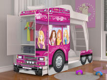 AJK Mega Truck Art.108429  Divstāvu gulta 80x190cm