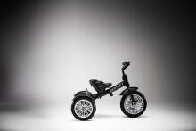 Bentley Trike Art.BN1O Onyx Black Bērnu interaktīvais trīsritenis piepūšamiem riteņiem, rokturi un jumtiņu