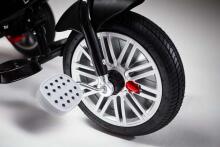 Bentley Trike Art.BN1O Onyx Black Bērnu interaktīvais trīsritenis piepūšamiem riteņiem, rokturi un jumtiņu