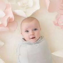 Summer Infant Art.57856 SwaddleMe Cute Clouds  Хлопковая пелёнка для комфортного сна, пеленания 3,2 кг до 6,4 кг.