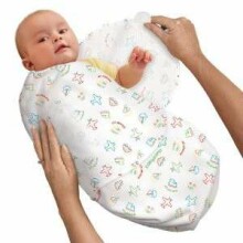 Summer Infant Art.56766   SwaddleMe Ditzie  Хлопковая пелёнка для комфортного сна, пеленания 3,2 кг до 6,4 кг.