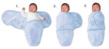 Summer Infant Art.56766   SwaddleMe Ditzie  Хлопковая пелёнка для комфортного сна, пеленания 3,2 кг до 6,4 кг.