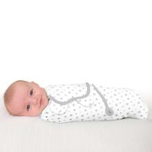 Summer Infant Art.57846 Swaddle Me Stary Skies Kokvilnas ietināšanas autiņš no 3,2 kg līdz 6,4 kg,2 gab