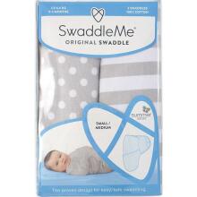 Summer Infant Art.57846 Swaddle Me Stary Skies Kokvilnas ietināšanas autiņš no 3,2 kg līdz 6,4 kg,2 gab