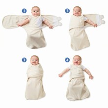 „Summer Infant Art“ 55836 „SwaddleMe Cotton“ vystyklai nuo 3,2 kg iki 6,4 kg.