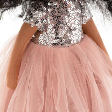 Orange Toys Sweet Sisters Tina in a Pink Dress with Sequins Art.SS05-05 Мягкая игрушка кукла TINA в розовом платье с пайетками (32 см)