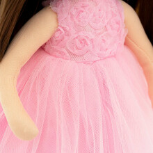 Orange Toys Sweet Sisters Sophie in a Pink Dress with Roses Art.SS03-03 Mīkstā rotaļlieta Lelle Sofija rozā tilla kleita ar rozītēm (32cm)