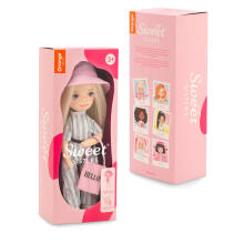 Orange Toys Sweet Sisters Mia in a Striped Jumpsuit Art.SS01-19 Plush toy (32cm)