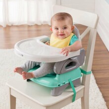 Summer Infant Deluxe Booster Seat Teal Grey Art.13526 Barošanas mini krēsliņš