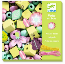 Djeco Beads Sets Art.DJ09808 Набор деревянного бисера