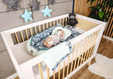 La bebe™ Babynest Set  Art.109004 White Komplekts ligzdiņa - kokons,spilvens,plediņš
