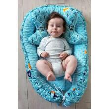 La Bebe™ Minky Babynest Set Art.109008 Fox Komplekts ligzdiņa - kokons,spilvens,plediņš