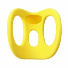 Žaislinis žaislas „Mombella Geometry Teether“, 8082 geltonas silikoninis kramtomasis žaislas