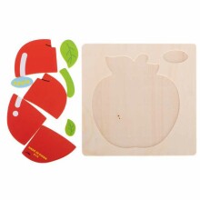 Ikonka Wooden Puzzle Apple  Art.KX6521_3 Детский деревянный пазл