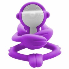 Mombella Monkey Teether Toy  Art.P8085 Purple Силиконовый прорезыватель для зубов Обезьянка