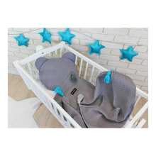La bebe™ Waffle Set Art.1094105 Grey Kokvilnas plediņš+ spilvens 100x75 cm