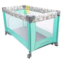 Bebe Basic Travel Cot Art.KX2973 Grey  Манеж-кровать для путешествий