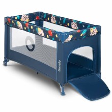 Lionelo Stefi Art.109449 Blue Navy Bērnu manēža - ceļojumu gultiņa