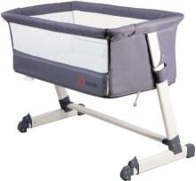 Lionelo  THEO concrete Dark Grey Кроватка для комфортного совместного сна