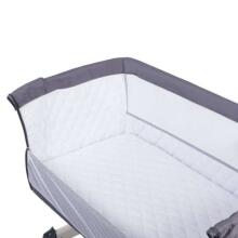 Lionelo  THEO concrete Dark Grey Кроватка для комфортного совместного сна