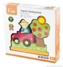 Viga Magnetic Wooden Blocks Art.59701 Деревянный магнитный пазл Ферма