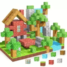 Magnetic Building Blocks Art.109778 Магнитные строительные блоки 3D Кубики Образовательный набор 100 шт